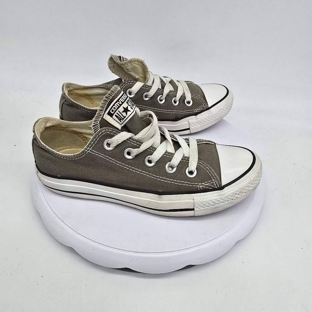 Converse Shoes Women's 6 Chuck Taylor All Star Low Sneakers 5J794 Charcoal Grey - Picture 5 of 9
